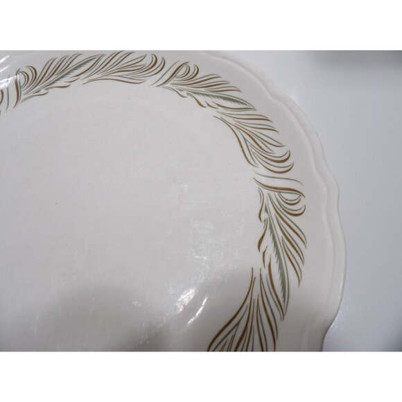 Syralite Syracuse Scroll Leaf Pattern Restaurant Dinner Plate 10-3/4" wide - Picture 6 of 10